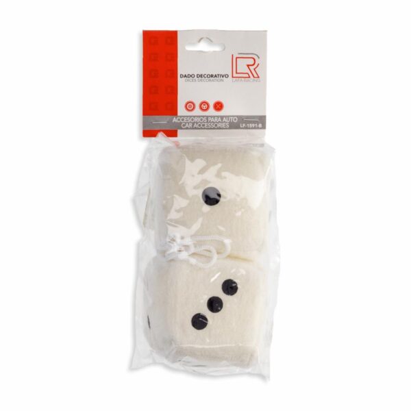 Dado Decorativo Blanco LAFA 6 Cm - Imagen 2