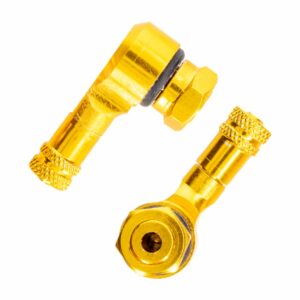 Válvula Para Moto Para Llantas Color Dorado TAEKO Set X 2 Uds