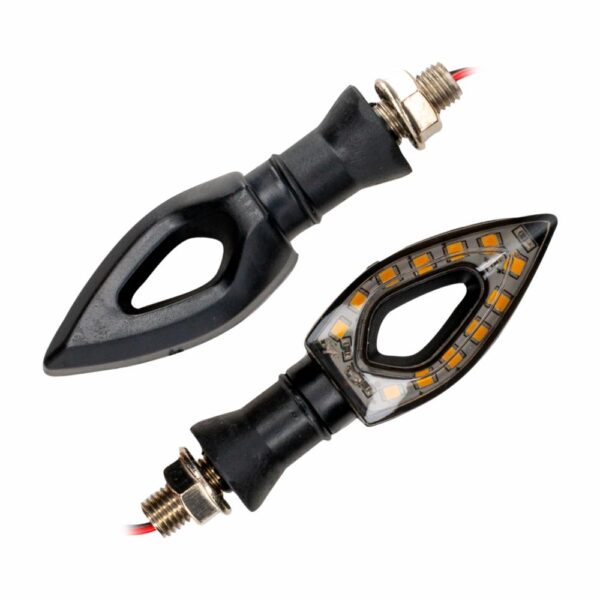 Luces De Moto Ámbar Con Lente Claro TAEKO Set X 2 Uds