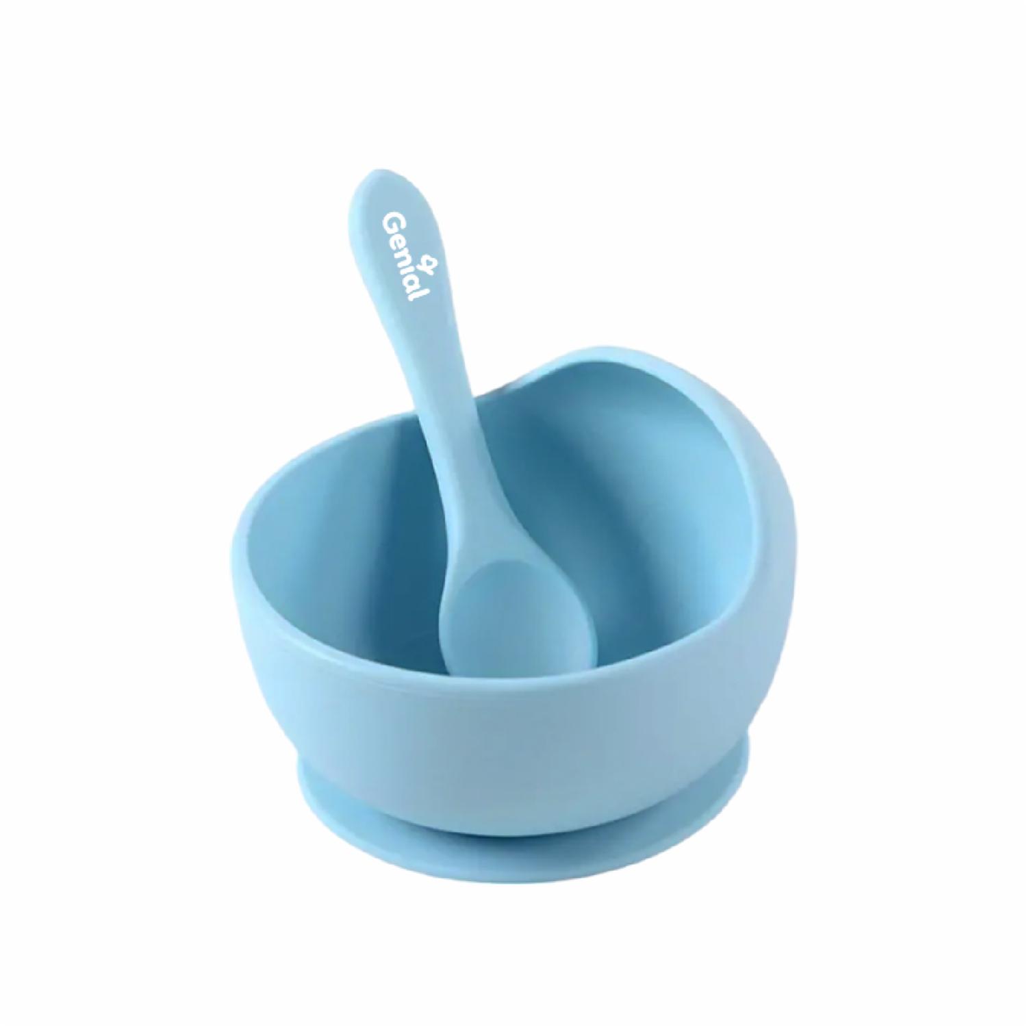 Plato Y Cuchara De Silicona GENIAL 6 M + - Imagen 2