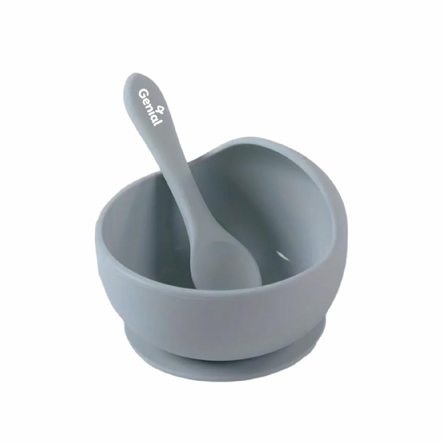 Plato Y Cuchara De Silicona GENIAL 6 M + - Imagen 3