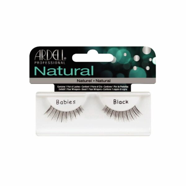 Pestañas Postizas De Banda Natural Babies Black ARDELL 1 Par