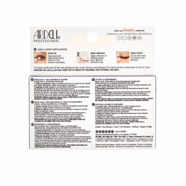 Pestañas Postizas De Banda Extension FX L-Curl ARDELL 1 Par - Imagen 2