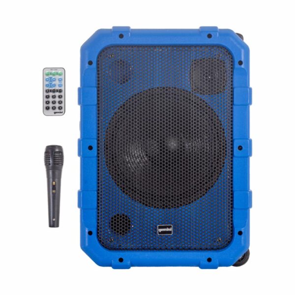 Parlante Portátil Ruedas MPA-2400BLU GEMINIS Azul - Imagen 3