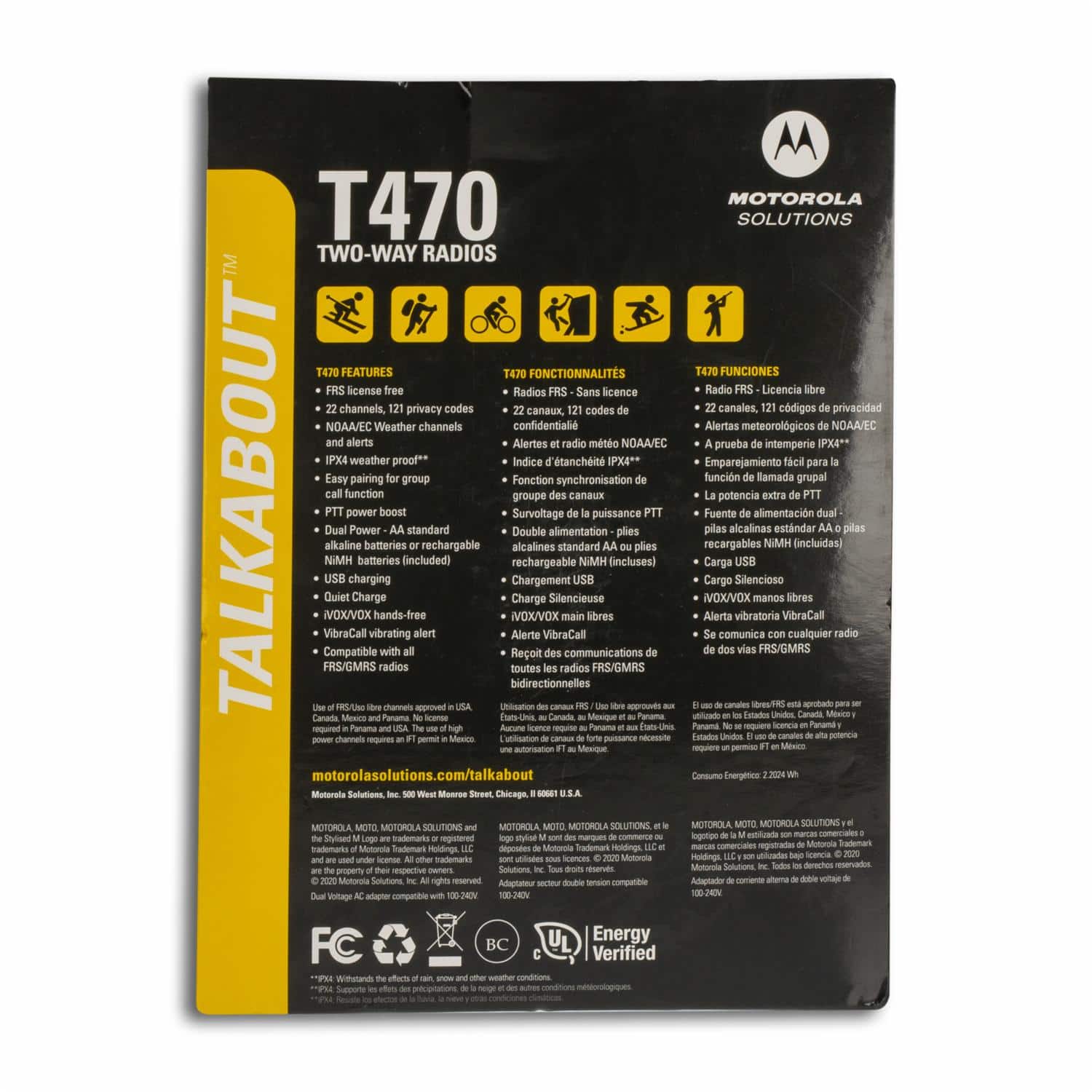 Radio Talkabout T470 MOTOROLA X 2 Uds - Imagen 2