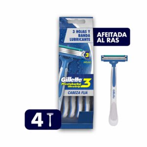 Afeitadora Desechable Caballero Prestobarba 3 Ultragrip Cabeza Fija GILLETTE X 4 Uds