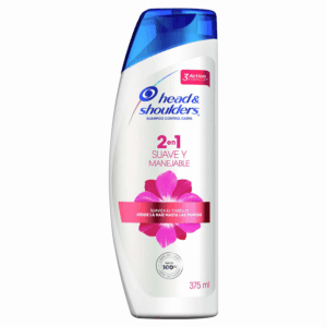 Shampoo 2 En 1 Suave Y Manejable. HEAD & SHOULDERS 375 Ml