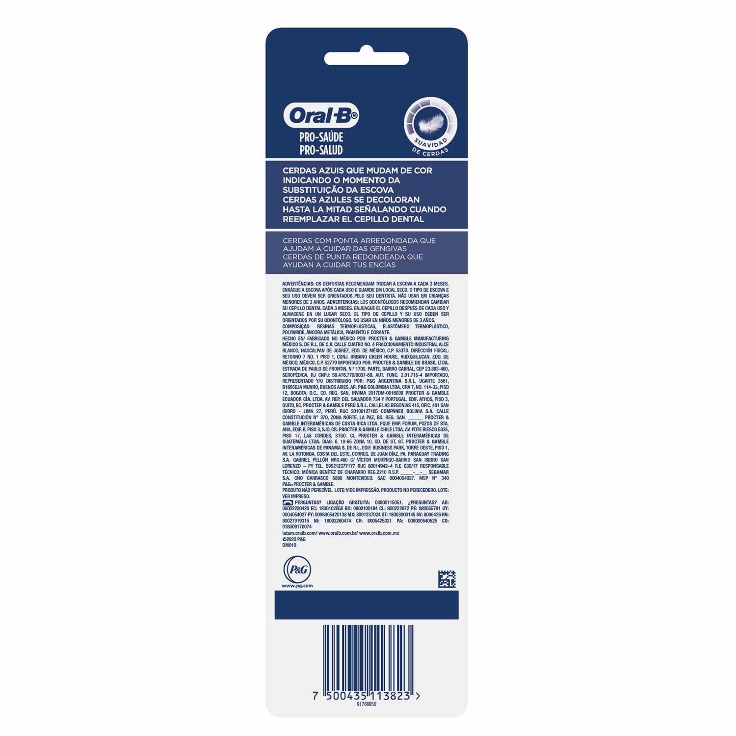 Cepillo Dental Indicator Varios Colores ORAL-B X4 Uds - Imagen 2