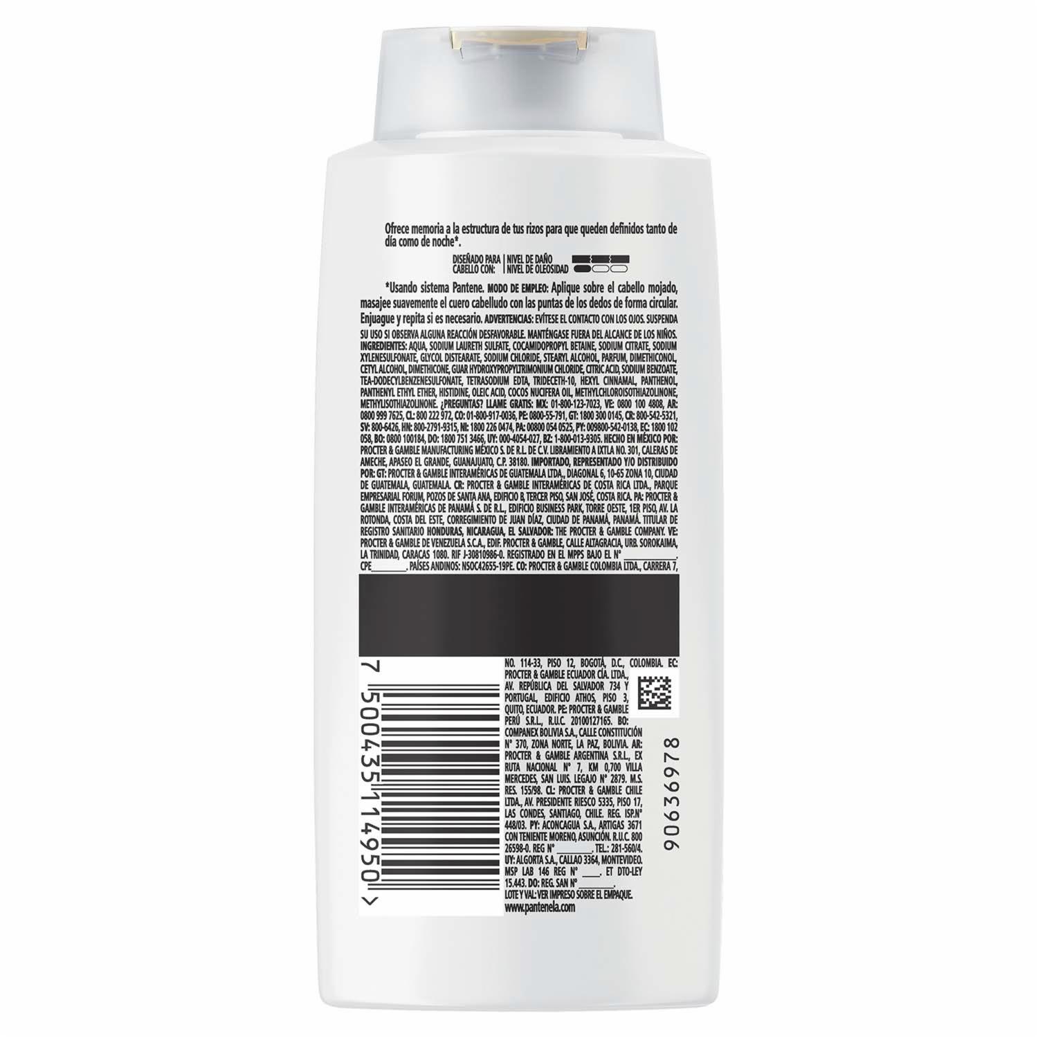 Shampoo Rizos Definidos PANTENE 700 Ml - Imagen 2