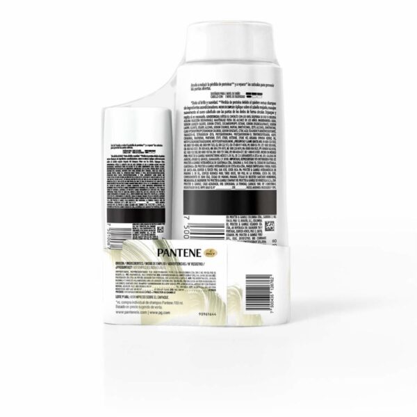 Shampoo Restauración 700 Ml Gratis Acondicionador 200 Ml PANTENE X2 Uds - Imagen 2