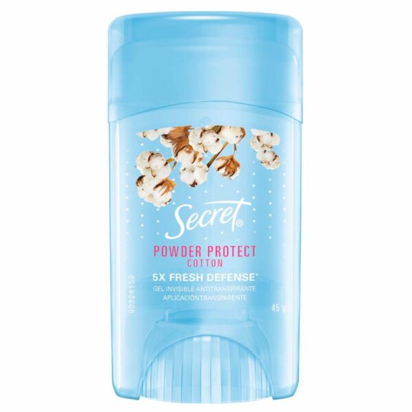 Gel Invisible Antitranspirante Powder Protect Cotton SECRET 45 G