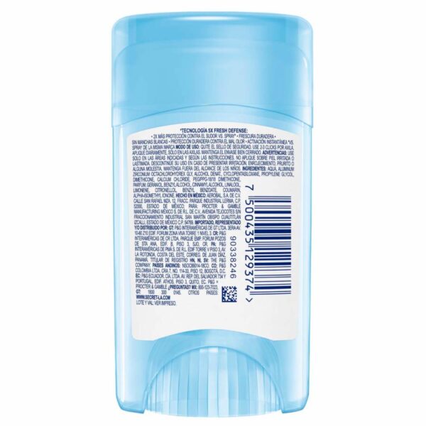 Gel Invisible Antitranspirante Powder Protect Cotton SECRET 45 G - Imagen 2