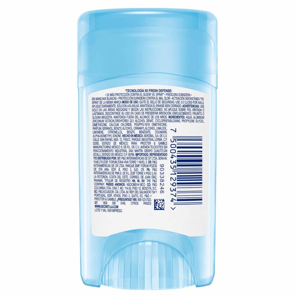 Gel Invisible Antitranspirante Powder Protect Cotton SECRET 45 G - Imagen 2