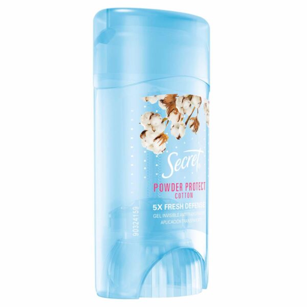 Gel Invisible Antitranspirante Powder Protect Cotton SECRET 45 G - Imagen 4