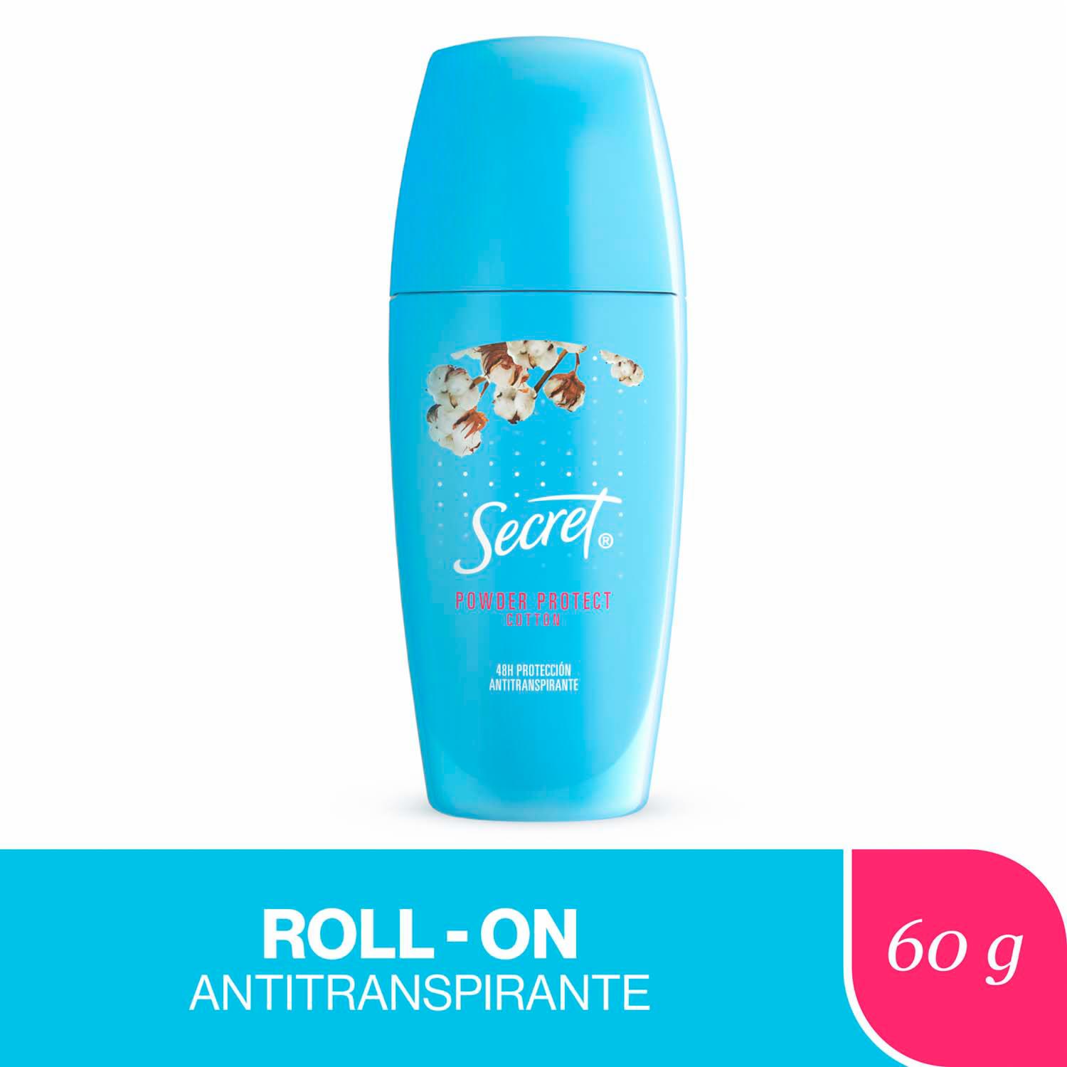 Antitranspirante Roll-on Powder Protect Cotton SECRET 57 Ml - Imagen 3