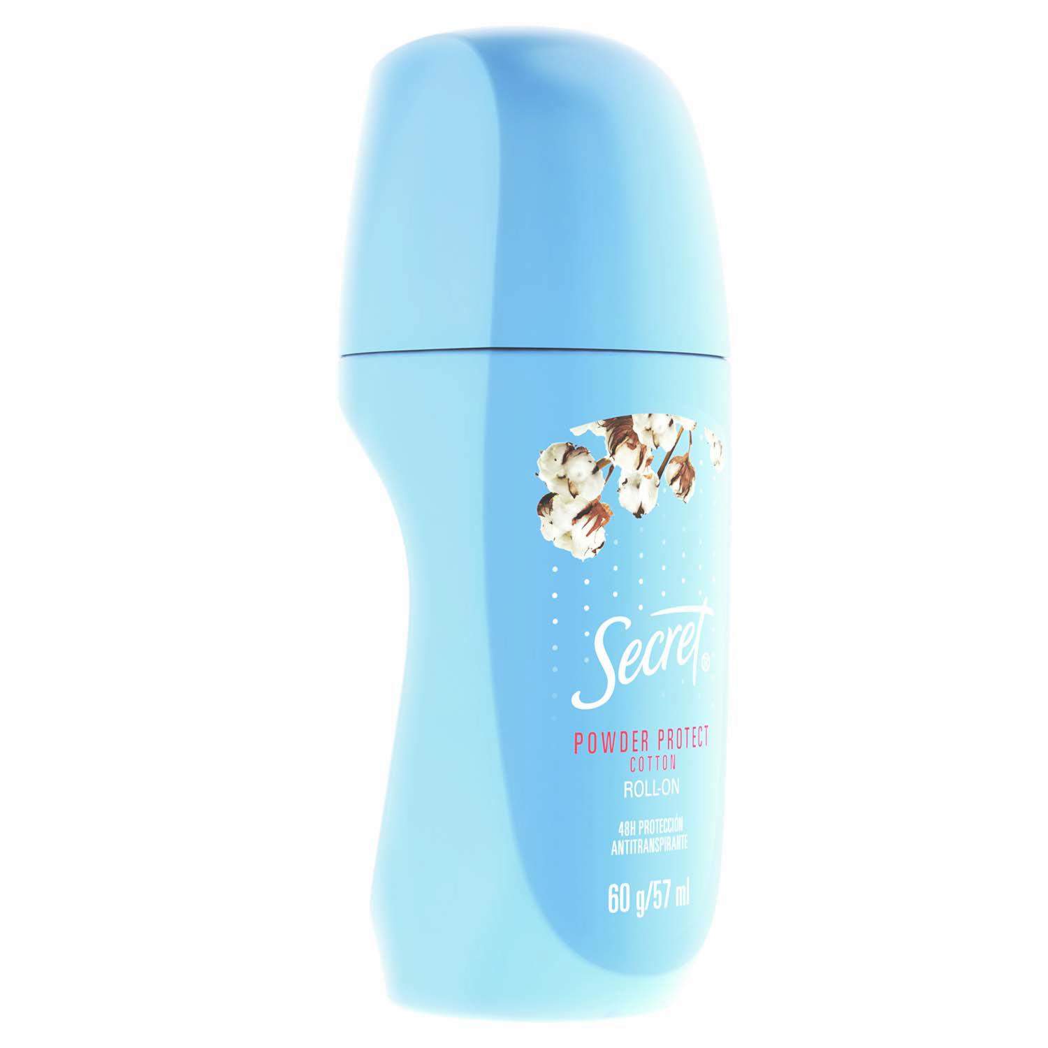 Desodorante En Roll On Powder Protect Cotton SECRET 57 Ml