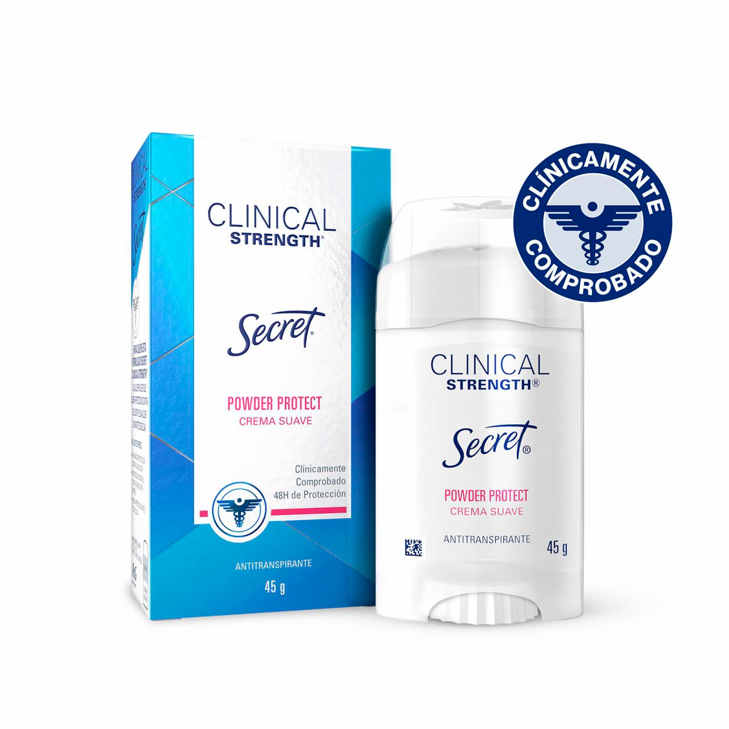 Antitranspirante En Crema Clinical Strength Powder Protect SECRET 45 G - Imagen 3