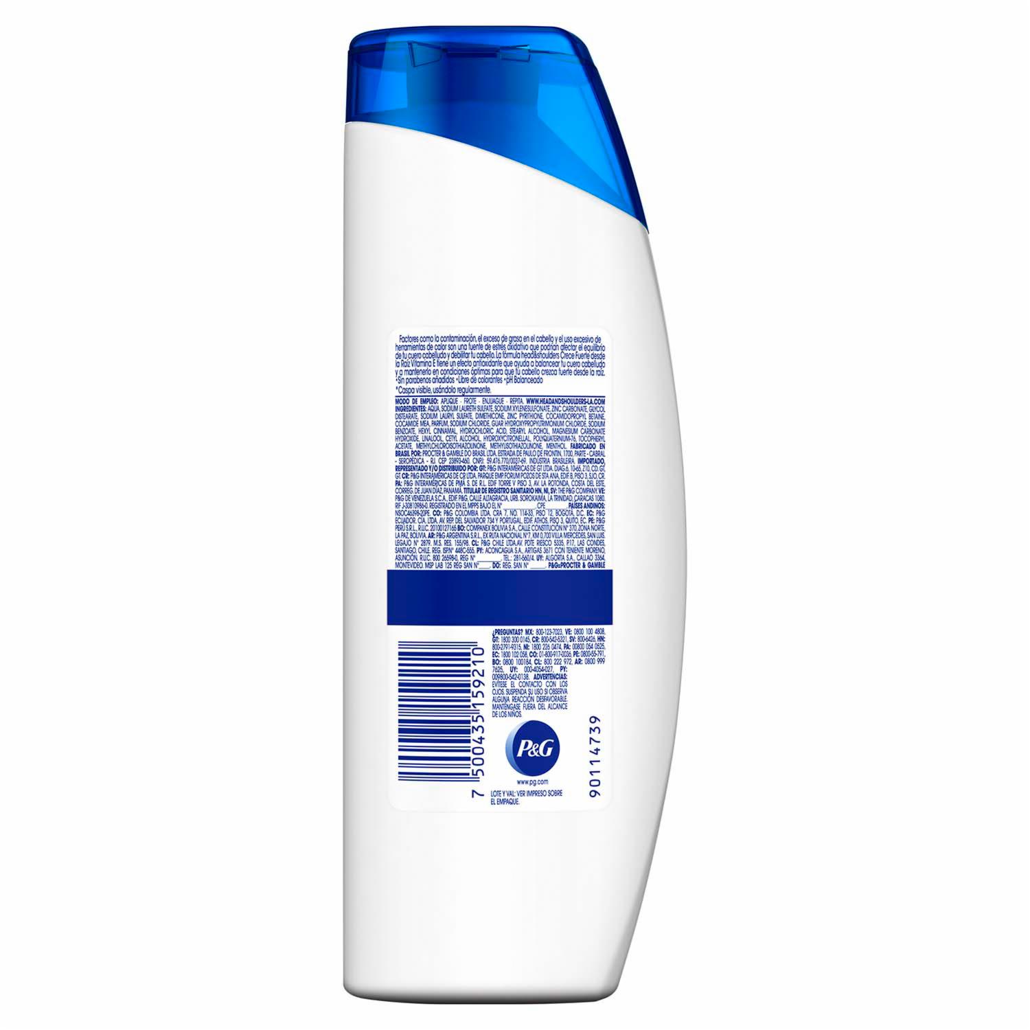 Shampoo De Cabello Carbón Activado HEAD & SHOULDERS 375 Ml