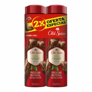 Body Spray Leña OLD SPICE 2 X 96 G