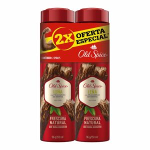 Body Spray Leña OLD SPICE 2 X 96 G