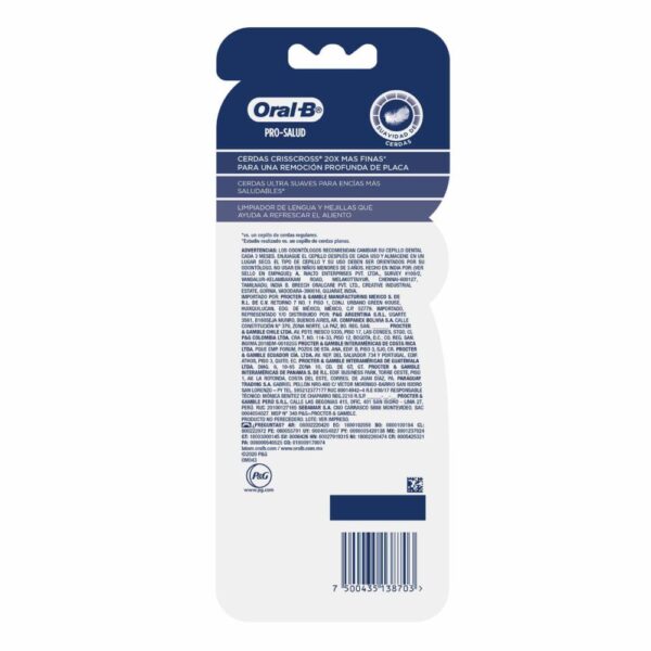 Cepillo Dental Extra Cerdas Suaves ORAL B X3 Uds - Imagen 2