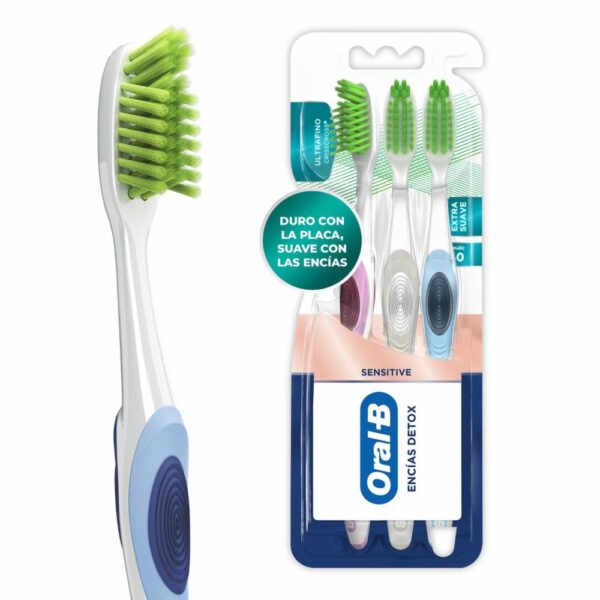 Cepillo Dental Extra Cerdas Suaves ORAL B X3 Uds - Imagen 4