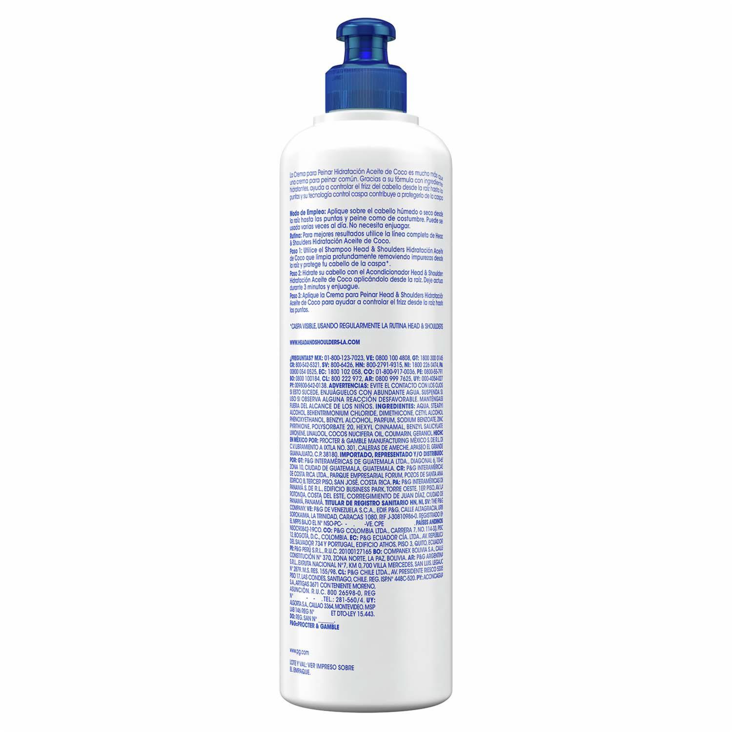 Crema Para Peinar Hidratante Con Aceite De Coco HEAD & SHOULDERS 300 Ml