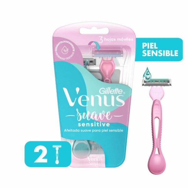 Afeitadora Simply Sensitive Desechable GILLETTE 1x2 Uds - Imagen 3