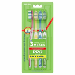 Cepillo Dental Anticaries Colors Cerdas Medianas PRO X4 Uds