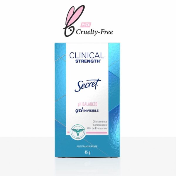 Gel Antitranspirante Clinical Strength pH Balanced SECRET 45 G - Imagen 4