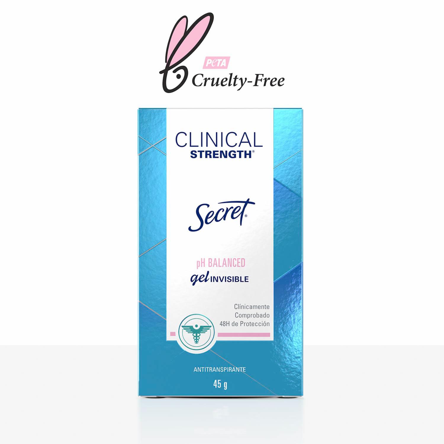 Desodorante En Gel Clinical Strength pH Balanced SECRET 45 G