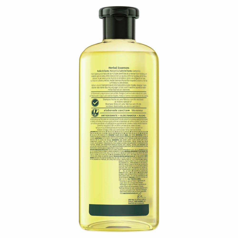 Shampoo Bio Renew De Manzanilla HERBAL ESSENCES 400 Ml - Imagen 2