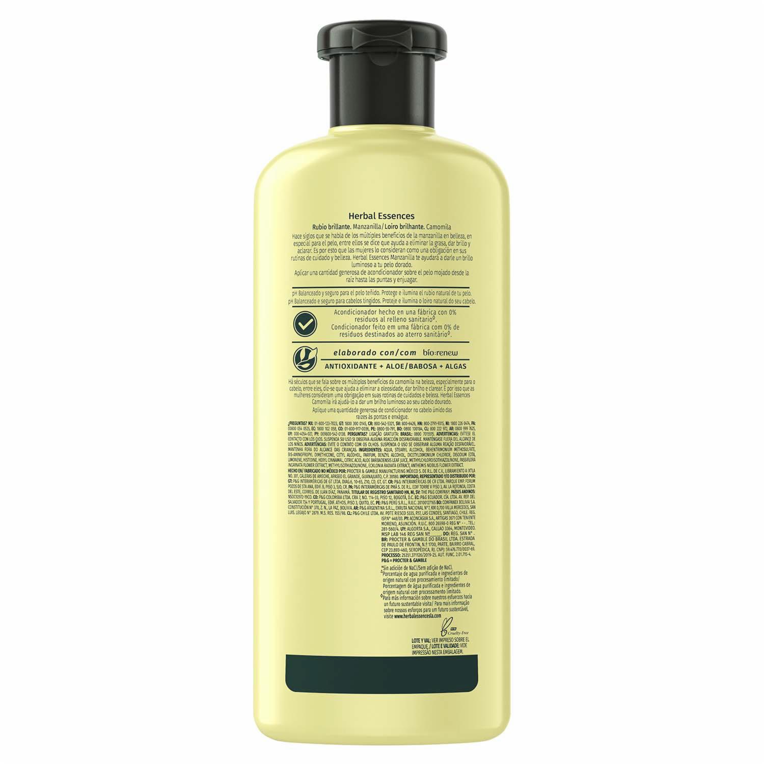 Acondicionador De Cabello Bio Renew Manzanilla HERBAL ESSENCES 400 Ml