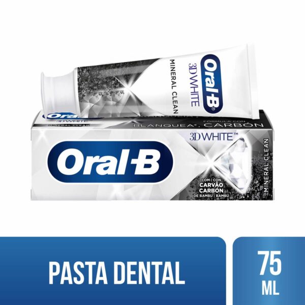 Crema Dental 3D White Mineral Clean ORAL B 75 Ml - Imagen 3