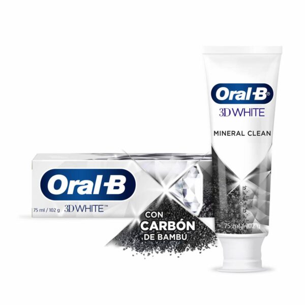 Crema Dental 3D White Mineral Clean ORAL B 75 Ml - Imagen 4