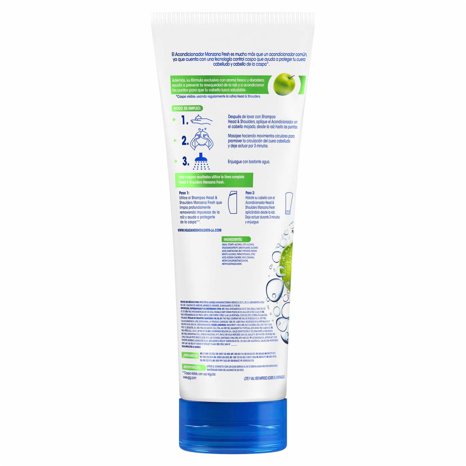 Acondicionador De Cabello Apple Fresh HEAD & SHOULDERS 300 Ml