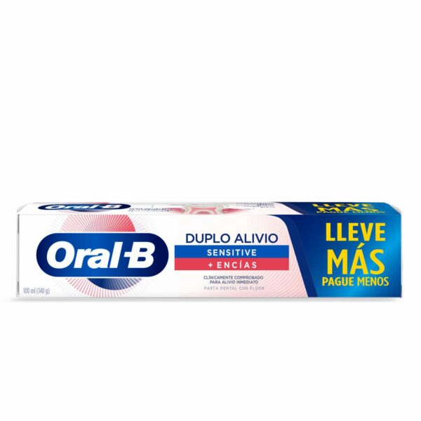 Crema Dental Duplo Alivio Sensitive + Encías ORAL B 100 Ml