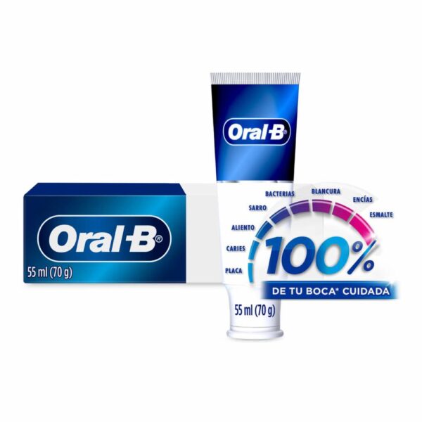 Crema Dental 100% De Tu Boca Cuidada ORAL B 55 Ml - Imagen 3