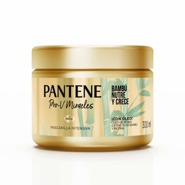 Mascarilla Intensiva Pro-V Miracles Bambú Nutre & Crece PANTENE 300 Ml