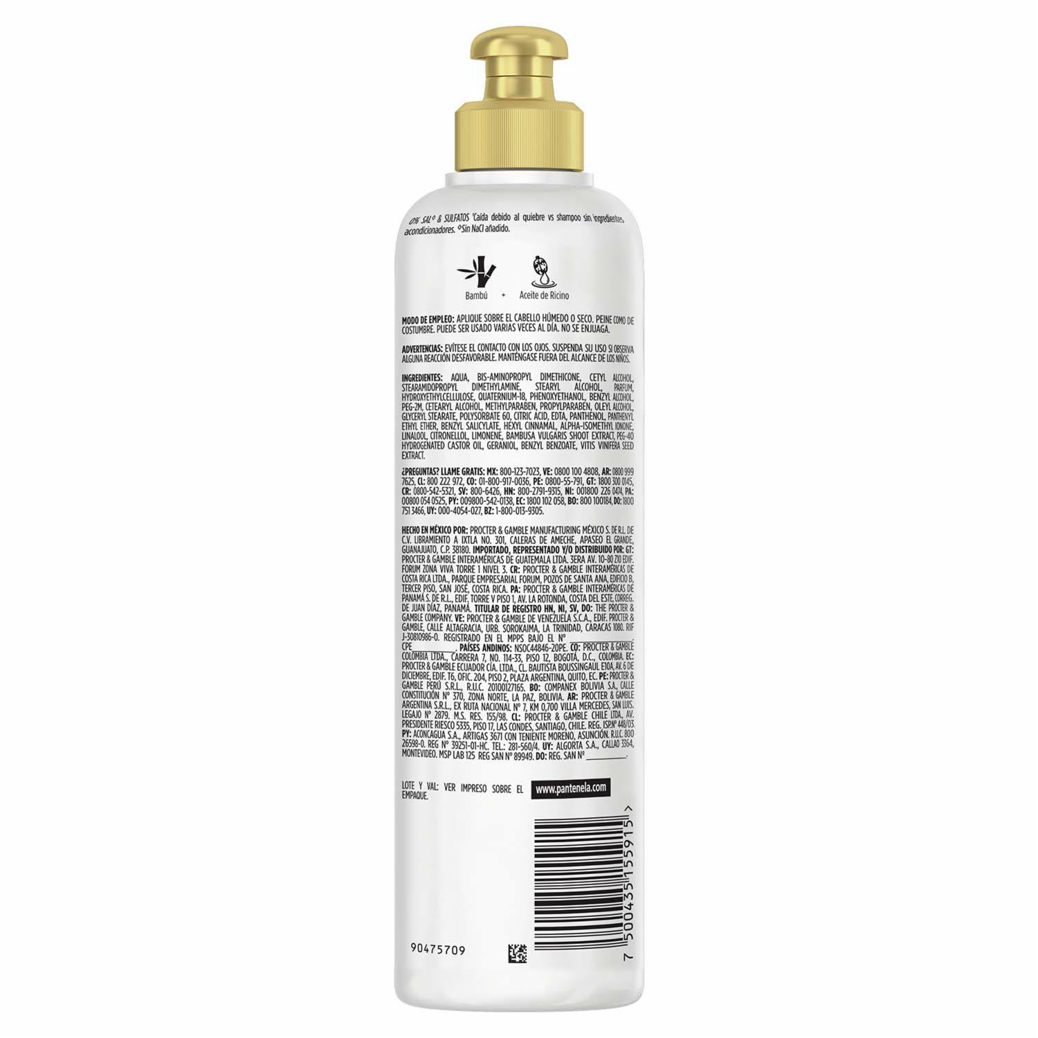 Crema Para Peinar Pro-V Bambú Nutre & Crece PANTENE 300 Ml