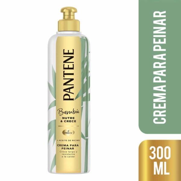 Crema De Peinar Pro-V Bambú Nutre & Crece PANTENE 300 Ml - Imagen 3