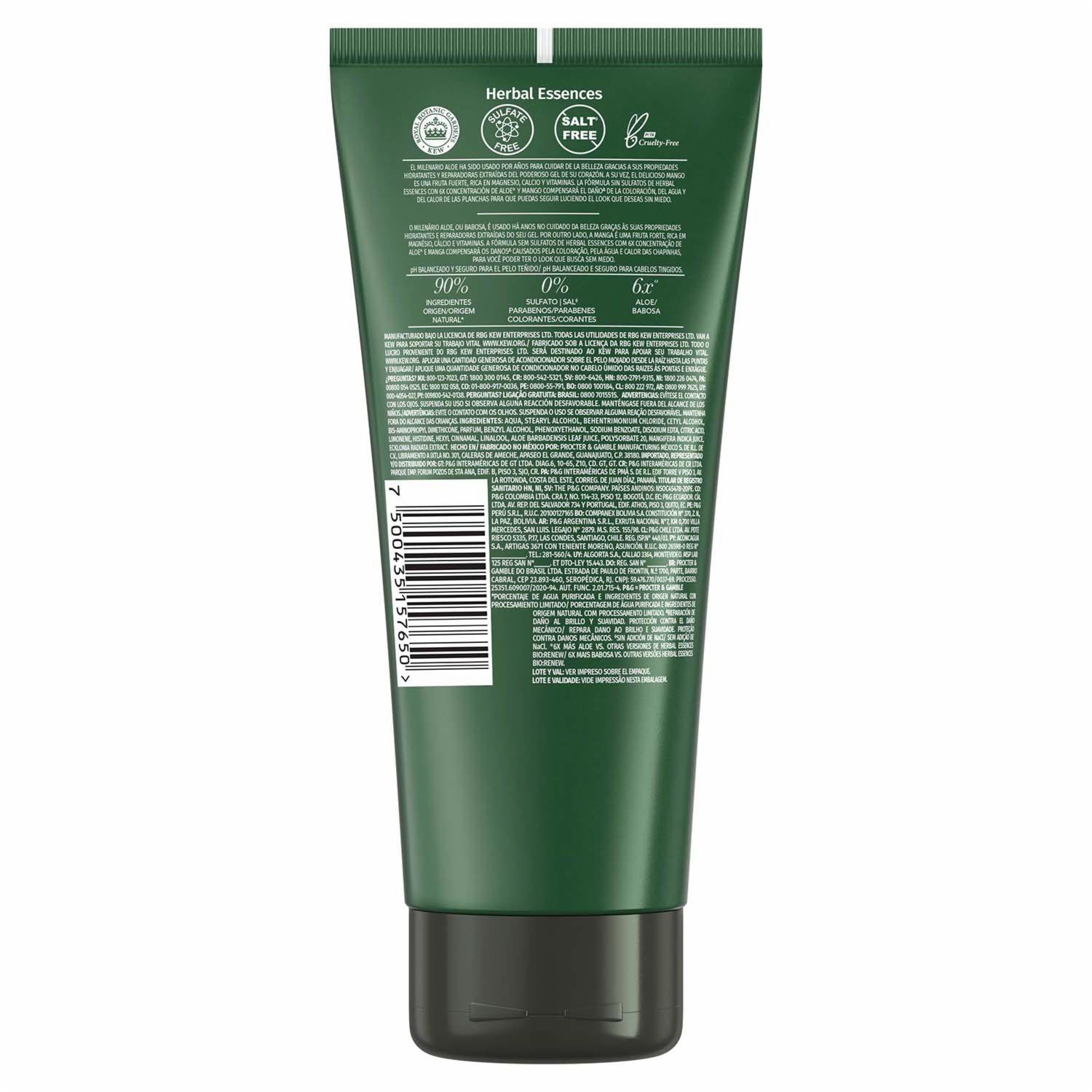 Acondicionador De Cabello Aloe Y Mango HERBAL ESSENCES 250 Ml