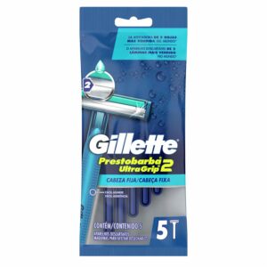 Afeitadora Desechable Caballero Prestobarba 2 Ultragrip Cabeza Fija GILLETTE X 5 Uds