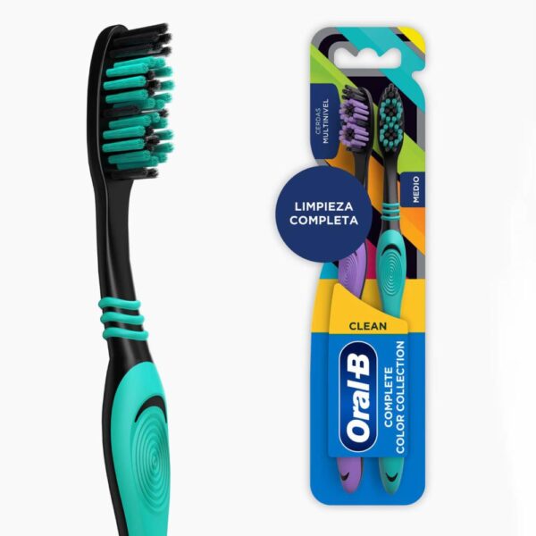 Cepillo Dental Complete Negro ORAL B X2 Uds - Imagen 3