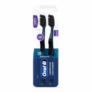 Cepillo Dental 7 Beneficios Negro ORAL B X2 Uds