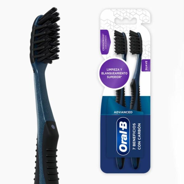 Cepillo Dental 7 Beneficios Negro ORAL B X2 Uds - Imagen 3