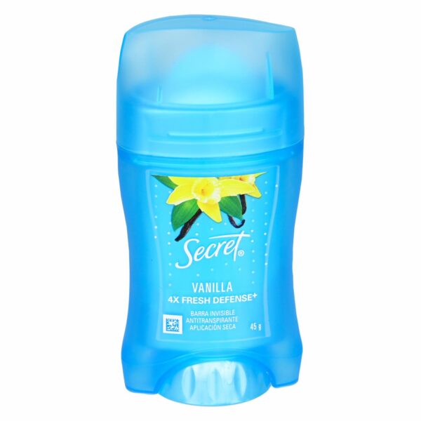 Desodorante En Barra Para Dama Fresh Defense Fragancia Vainilla SECRET 45 G