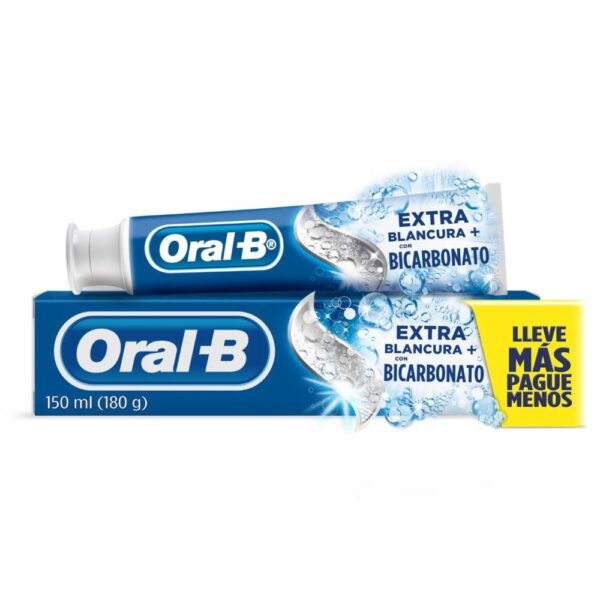 Crema Dental Extra Blancura Bicarbonato ORAL B 150 Ml - Imagen 3