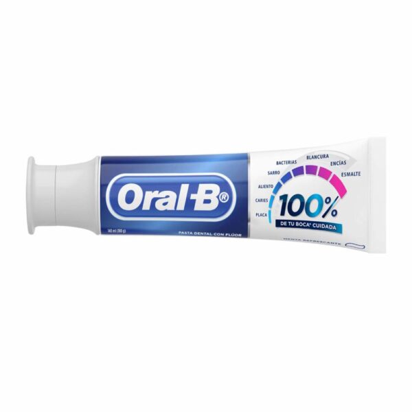 Crema Dental 100% De Tu Boca Cuidada ORAL B 140 Ml - Imagen 4