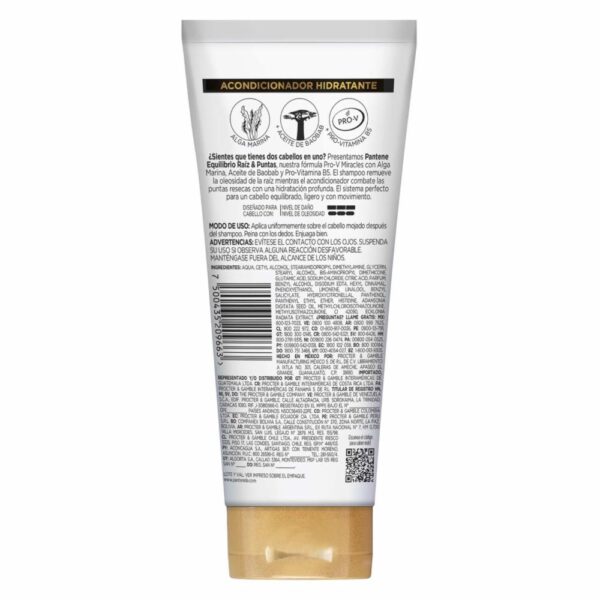 Acondicionador Equilibrio Raíz y Puntas Pro-V Miracles PANTENE 250 Ml - Imagen 2